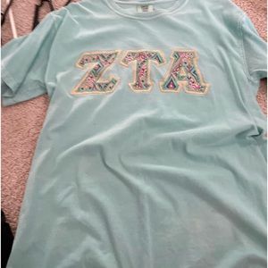 Zeta letters shirt
